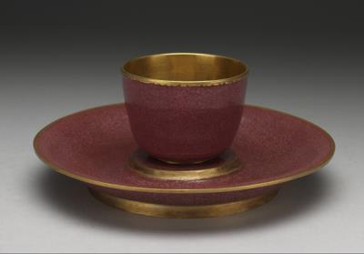 图片[3]-Gold cup with painted enamel decor, Qing dynasty, Qianlong reign (1736-1795)-China Archive